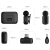 Ulanzi A200 Mini Mic (czarno-biały) - bezprzewodowy zestaw audio, 2x mikrofon (odbiornik USB-C, 24bit) - wymiary